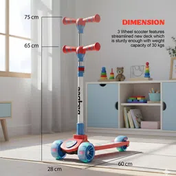 baybee Kitty Kick Scooter for Kids 3 Wheel Baby Runner Skate Scooter with LED PU Wheels image 4