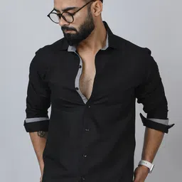 blezza Men Regular Fit Solid Casual Shirt-picture-10