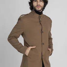 lure urban Polyester Solid Coat For Men image 3