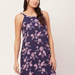 Moomaya Floral Printed T Shirt Nightdress image 5