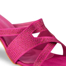 Try Me Embellished Party Block Peep Toes image 5