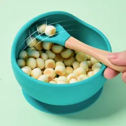 nayopi Silicone Baby Feeding Bowl & Spoon Set,Suction Baby Bowl- silicone image 5