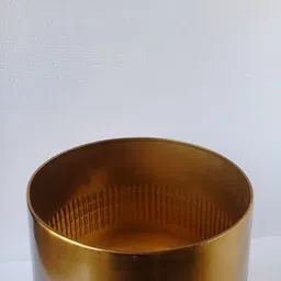 hamza handicrafts Golden Iron Flower and Plant Pot Iron Vase image 4