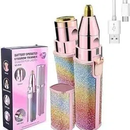 kkv 2 IN 1 Eyebrow Trimmer For Women Hair Curler-picture-26