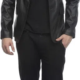 wolver Men Solid Single Breasted Casual Blazer image 5