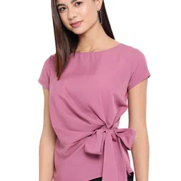 BAESD Bow Detailed Round Neck Top image 5