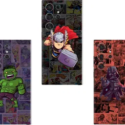 SKINADDA SAMSUNG GALAXY S10 LITE(PACK OF 3 skin) Camera & Back Protector Premium Vinyl Mobile Skin-image-3