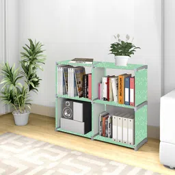 sb07 10 Layer Multipurpose Portable SpaceSaving Cloth/Shoe/Books Shelf Home & Office Metal Open Book Shelf image 1