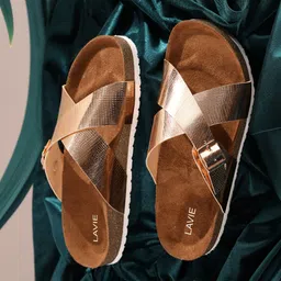 lavie Women Comfort and Adjustable Buckle Straps Premium Stylish Casual Flats Sandal-picture-28