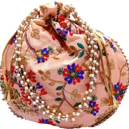 athizay Girls Multicolor, Gold, Red Potli image 2