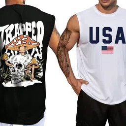 t-hustler Pack of 2 Men Vest-picture-43