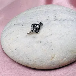 Arte Jewels 92.5 Sterling Silver Oxidised Septum Nosepin-picture-40