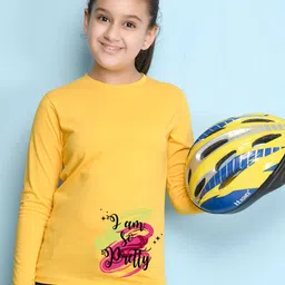 NUSYL Girls Pack Of 3 Typography Printed T-shirt image 2