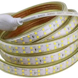 hybrix LED Ceiling Light (6 Mtr. Roll) Cove Rope Light, Strip Light, Double Row SMD 5730 LED (72 LEDs/Mtr), Waterproof IP67 & Flexible With AC Adaptor Plug, Direct 220v AC, Natural Warm White Color. Recessed Ceiling Lamp image 4