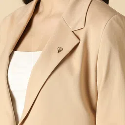 allen solly Women Solid Single Breasted Formal Blazer image 5