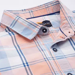 the indian garage co. Men Slim Fit Checkered Spread Collar Casual Shirt image 2