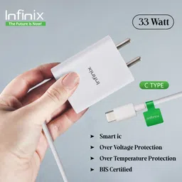 Infinix 33 W Supercharge 3.4 A Wall Charger for Mobile image 2