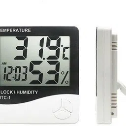 dinojames Digital White, Black Clock image 2