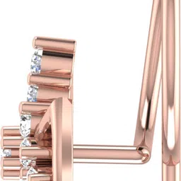 avsar Umika 18kt Diamond Rose Gold Nose Wire image 5