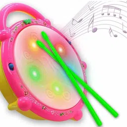 lavish Flash Drum Toy with 5 Visual 3D Lights, Music, 3 Game Modes for Kids toys-picture-26