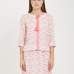 Soie Women Printed Knee Length Nightdress-picture-16