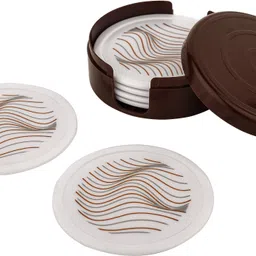 sonal Round PVC Coaster Set-picture-22