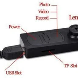 PERAMISYM spy button cameraHidden Spy Button Camera With Audio Video Recording Spy Camera image 2