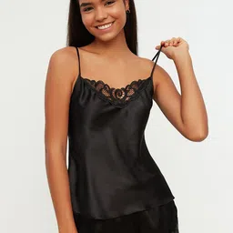 Trendyol Women Solid Polyester Night suit-image-72