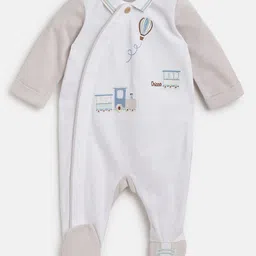 Chicco Infant Boys Graphic Printed Pure Cotton Sleepsuit-picture-46