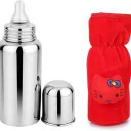 medivedha Baby Feeding Bottle 250ml with Soft Bottle Cover Leak Proof & Easy to Clean - still-picture-12