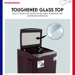 thomson 8.5 kg Fully Automatic Top Load Red, Maroon image 5
