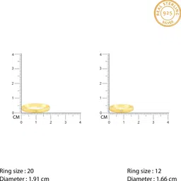 giva Sterling Silver Zircon Rhodium Plated Ring image 3