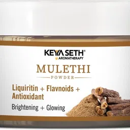 keya seth aromatherapy Mulethi Powder Face Pack for Women & Men, Brightening + Glowing Skin Yastimadhu-picture-23