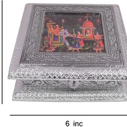 techzage Spice Set Wooden, Silver Plated image 4