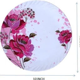feast Melamine smart model(512) 10 inch Full dinner plate set 6 pcs Dinner Plate image 3