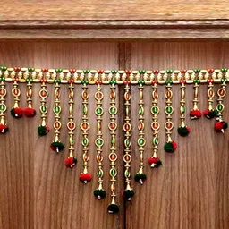 p a health and fitness Traditional Main Gate Home Hanging Jumar Bandarwal/Toran Subh Labh Sticker[3ft] Toran image 3