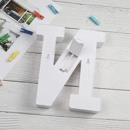 satyam kraft Marquee Alphabet Shaped Light For Home Party Decoration (N) - White , Pack of 1 Night Lamp image 3