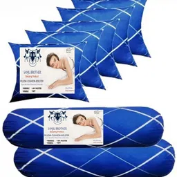 sanju brother bolestar Microfibre Floral Bolster Pack of 7-picture-26