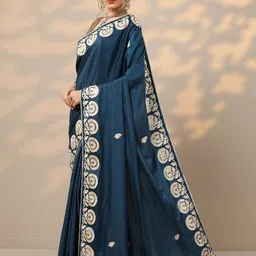 libas Embellished Daily Wear Satin Saree image 3