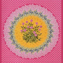 kaany fab Cotton Single Flat 144 TC Jaipuri Prints Bedsheet image 2