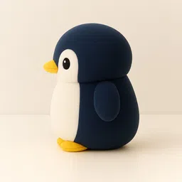 snoozles Brown Penguin Stuffed Toy – Super Soft Plush Doll for Gifting & Home Décor - 30 cm image 2