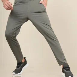 technosport Men Solid Olive Track Pants-picture-25