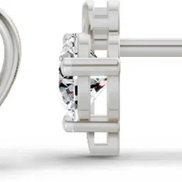 Sparkles Lab Grown Diamond White Gold 14kt Stud Earring-picture-26