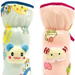 manan shopee Broad /Wide Neck Feeders Soft Plush Stretchable Baby Feeding Bottle Cover with Easy to Hold Strap | Suitable for 240, 260ml & 330ml-picture-32