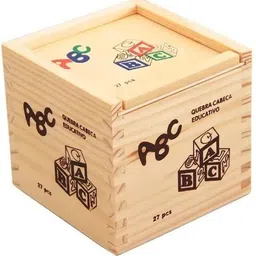 rainbowstore Wooden Albhabet 123 Wooden Box Blocks With Box Case image 2