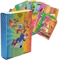 gift collection Waterproof 55pcs Pokemon Rainbow Card Box V Series Vmax Gx Playing-picture-18