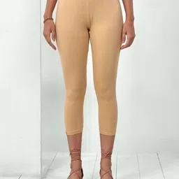 Women Beige Capri-image-61