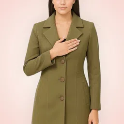 pepzoo Women Solid Double Breasted Casual Blazer-picture-23