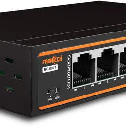 Frontech 4-Port PoE+Switch| 6-Port 10/100 Mbps Ethernet Network Switch with 72W PoE 4 Ports 100 Mbps Unmanaged Network Switch-picture-48