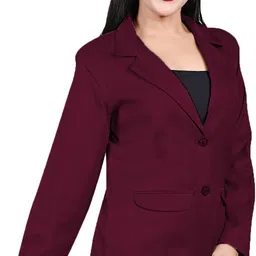 bluewears Women Solid Single Breasted Casual, Formal, Party, Festive & Wedding Blazer image 1